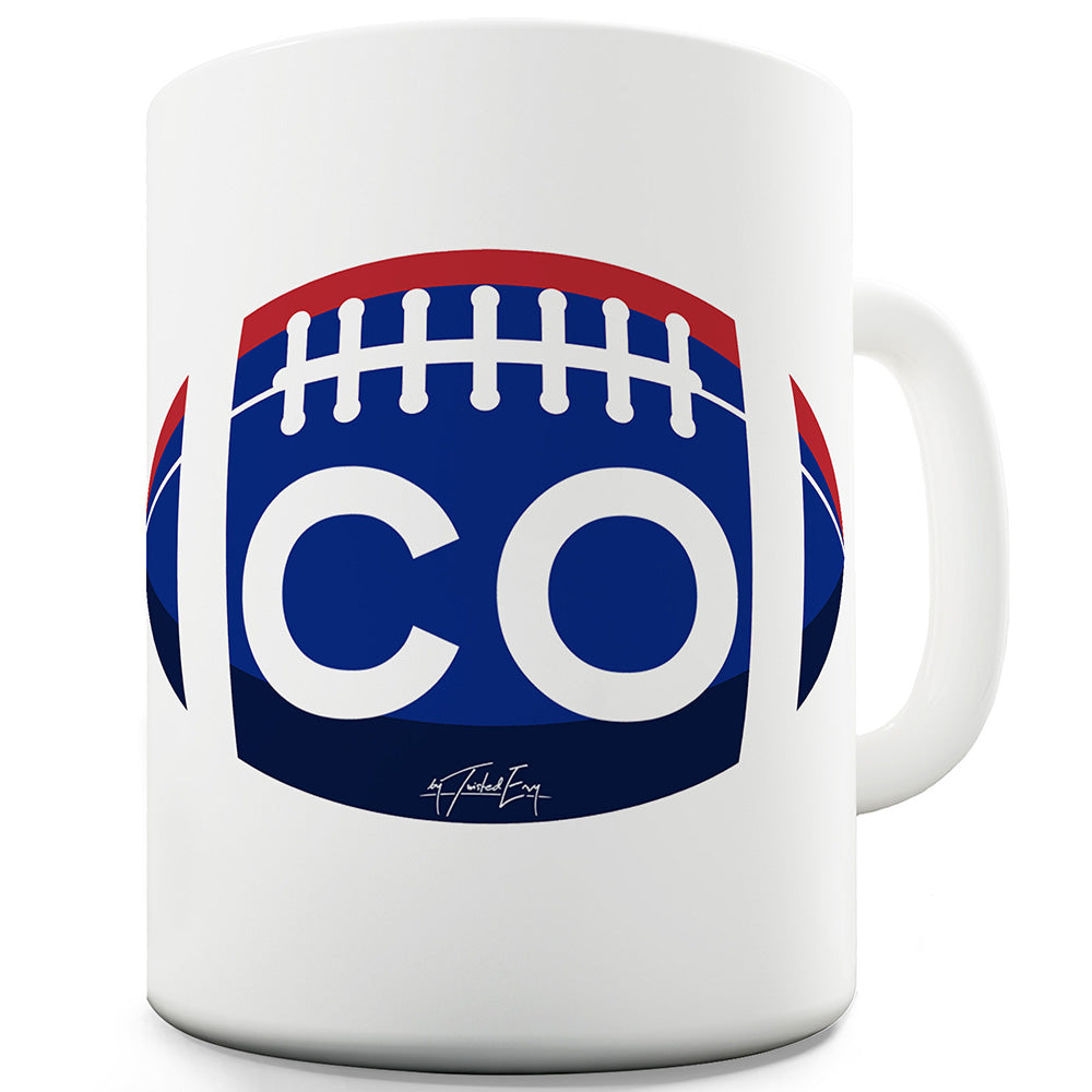 CO Colorado Football Ceramic Funny Mug