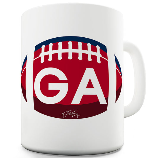 GA Georgia Football Funny Coffee Mug