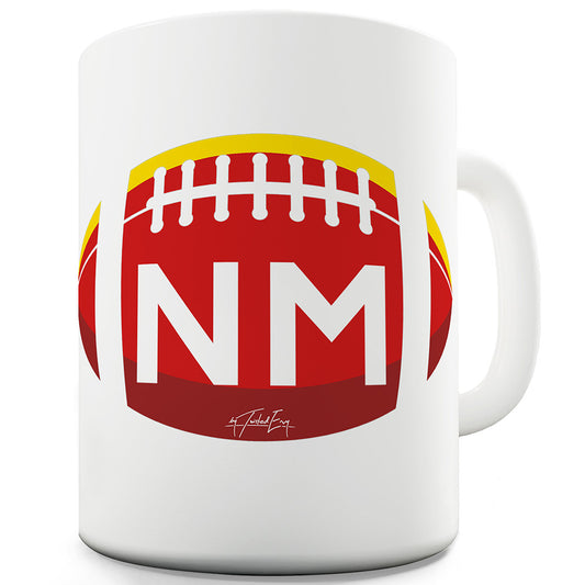 NM New Mexico Football Ceramic Novelty Mug