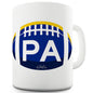 PA Pennsylvania Football Ceramic Novelty Gift Mug