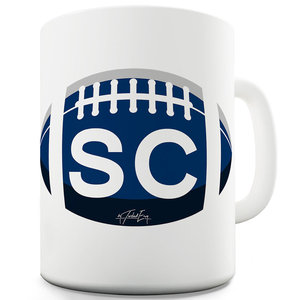 SC South Carolina Football Ceramic Mug