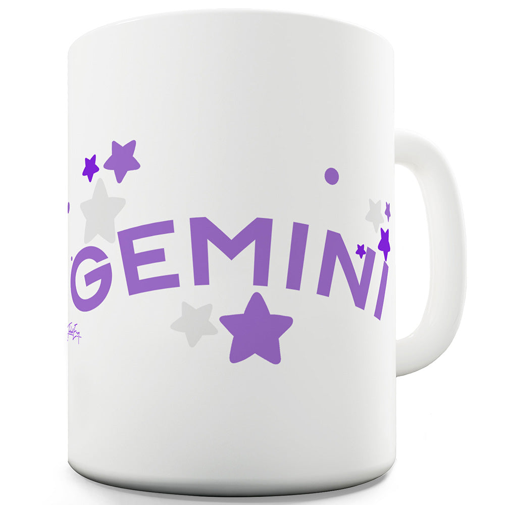 Starry Gemini Funny Coffee Mug