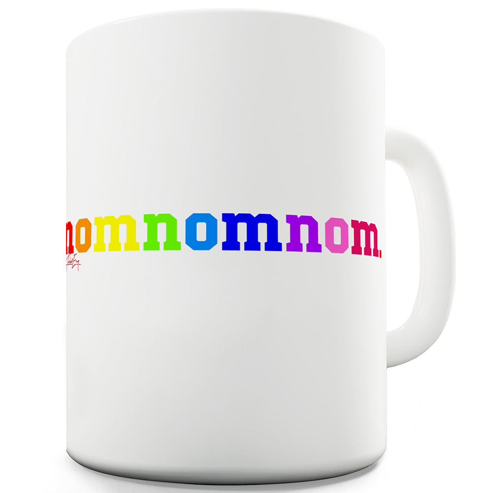 Rainbow Nomnomnom Ceramic Novelty Gift Mug