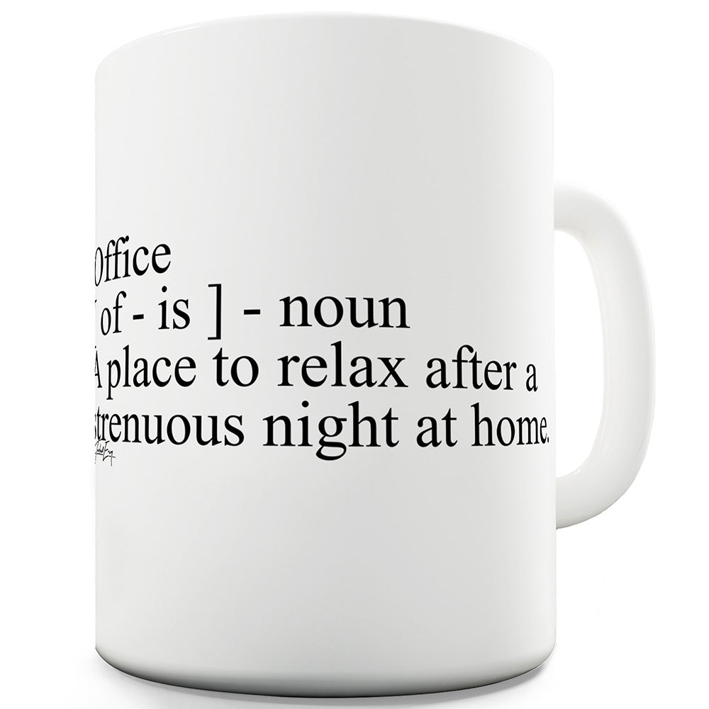 Office Noun Definition Funny Novelty Mug Cup