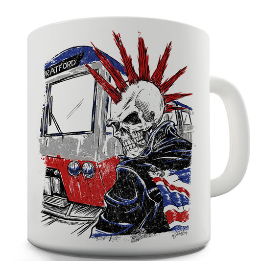 Punk Skeleton London Ceramic Tea Mug