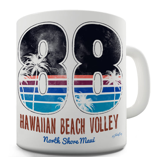 Hawaiian Beach Volley Ceramic Novelty Gift Mug