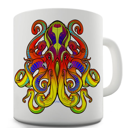 Psychedelic Octopus Funny Mugs For Women