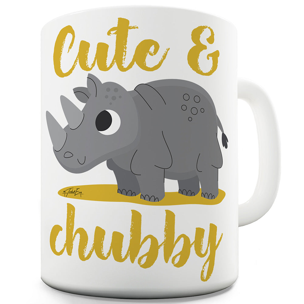 Cute And Chubby Rhino Funny Mugs For Men Rude