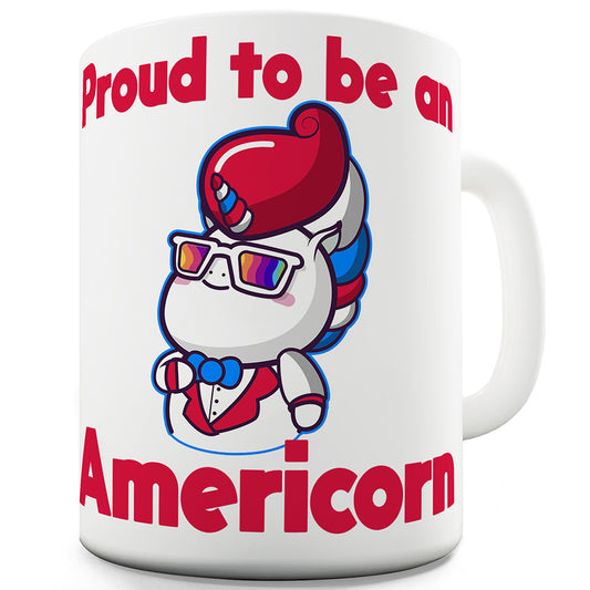 American Unicorn Proud To Be An Americorn Ceramic Novelty Gift Mug