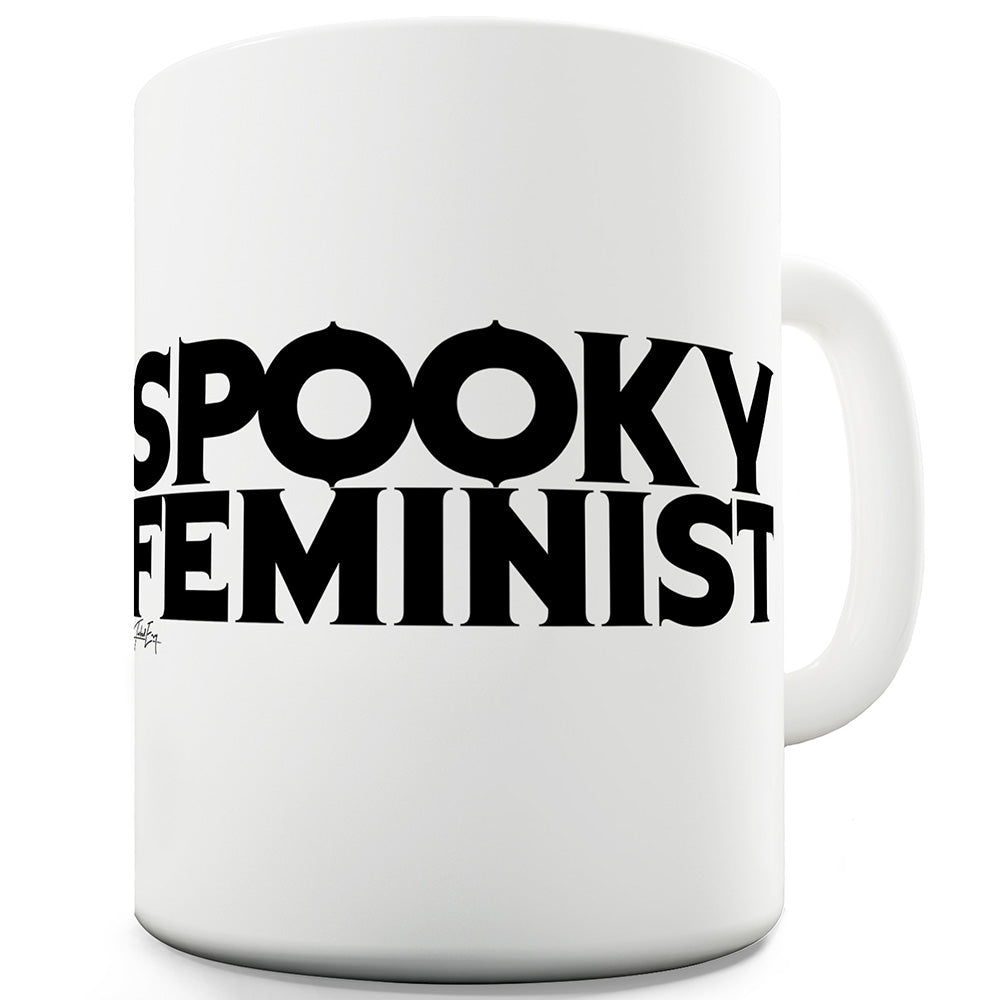 Spooky Feminist Ceramic Tea Mug