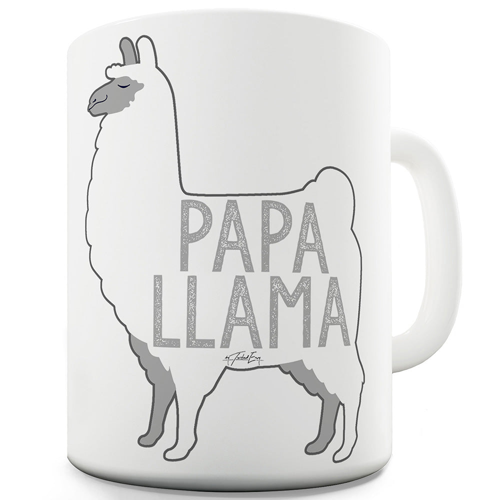 Papa Llama Funny Mugs For Dad