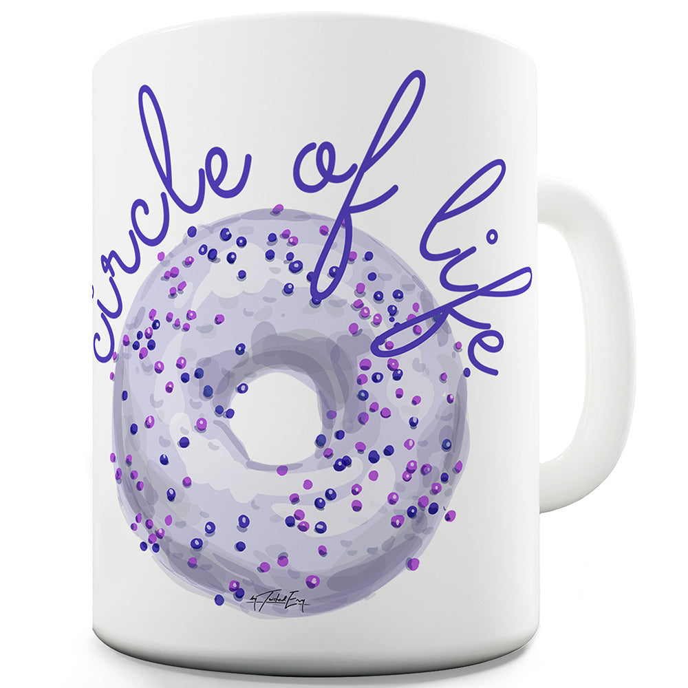 Circle Of Life Donut Ceramic Novelty Mug