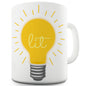 Lit Lightbulb Ceramic Funny Mug