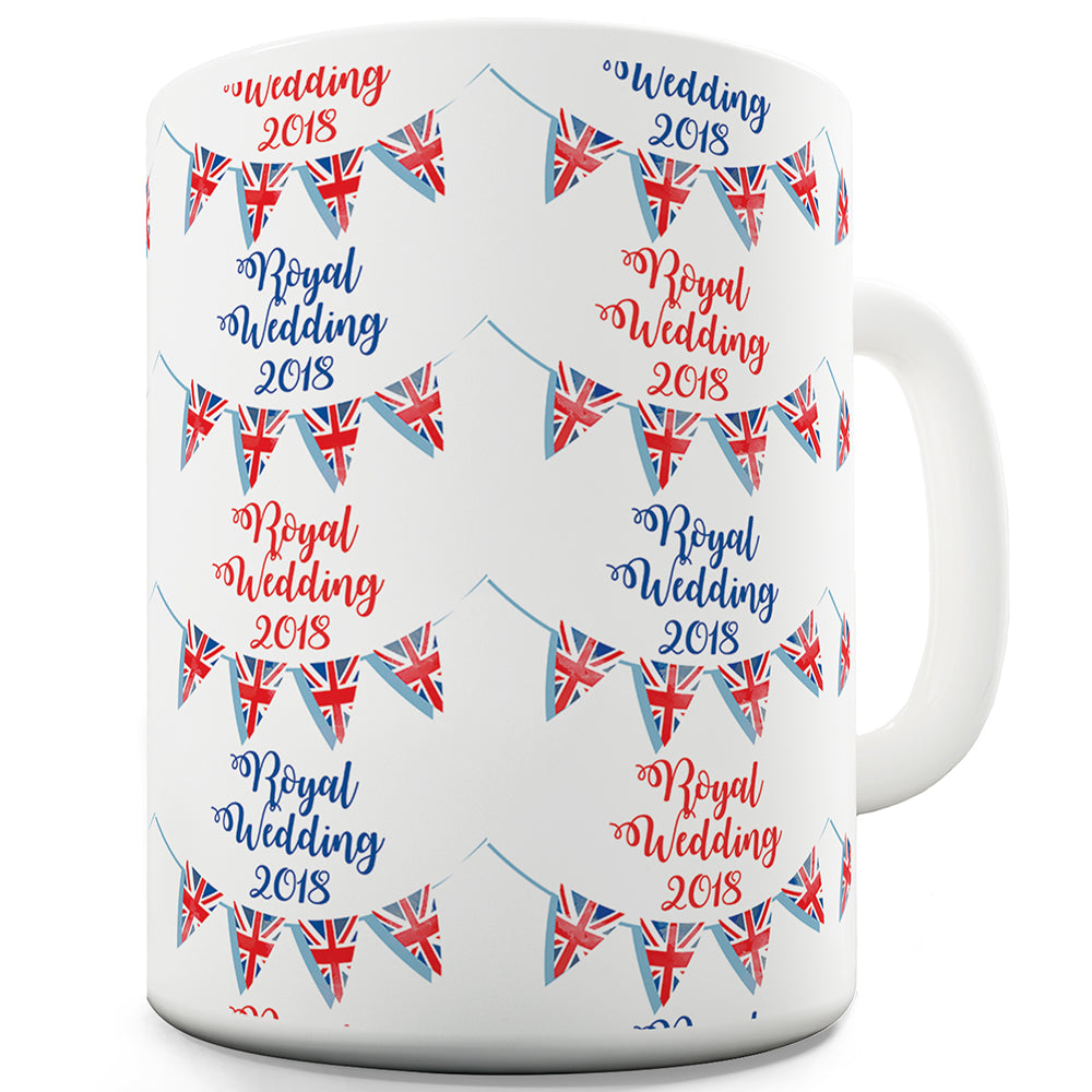 Royal Wedding 2018 Bunting Pattern Funny Coffee Mug