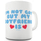 I'm Not Gay But My Boyfriend Is Funny Mugs For Dad