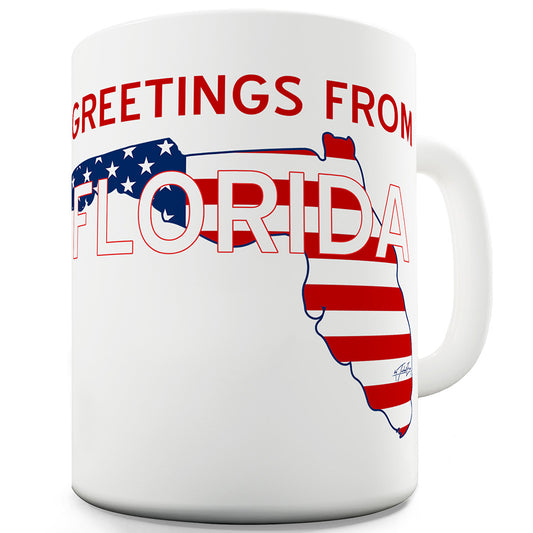 Greetings From Florida Flag Funny Office Secret Santa gift