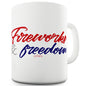 Fireworks & Freedom Mug - Unique Coffee Mug, Coffee Cup