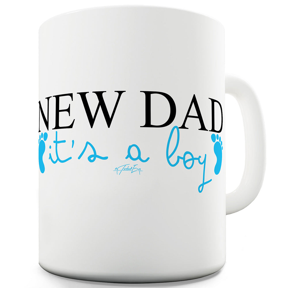 New Dad Boy Mug - Unique Coffee Mug, Coffee Cup