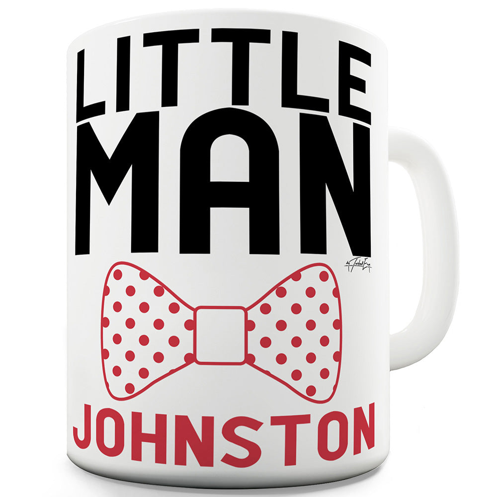 Little Man Personalised Funny Mugs For Dad