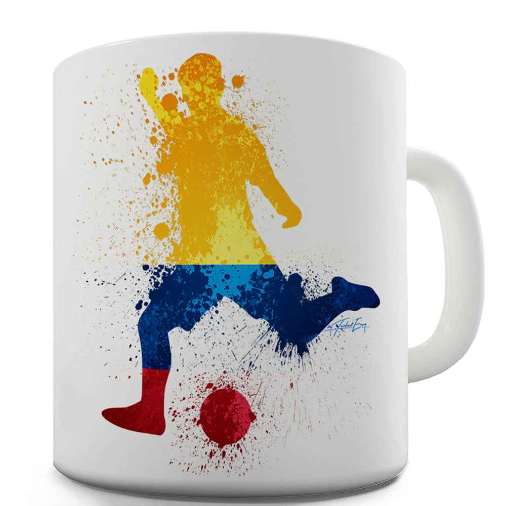 Football Soccer Silhouette Colombia Funny Mugs For Women