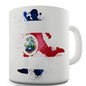 Football Soccer Silhouette Costa Rica Ceramic Mug Slogan Funny Cup