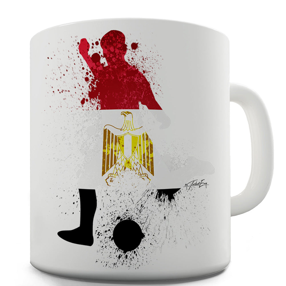 Football Soccer Silhouette Egypt Funny Mugs For Friends