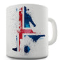 Football Soccer Silhouette Iceland Ceramic Novelty Mug