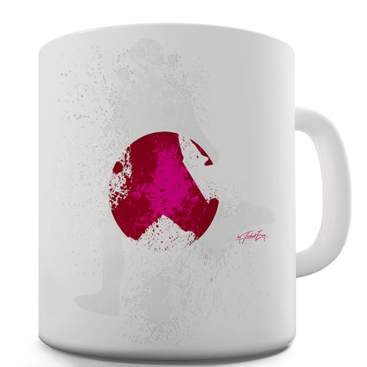 Football Soccer Silhouette Japan Funny Mugs For Women