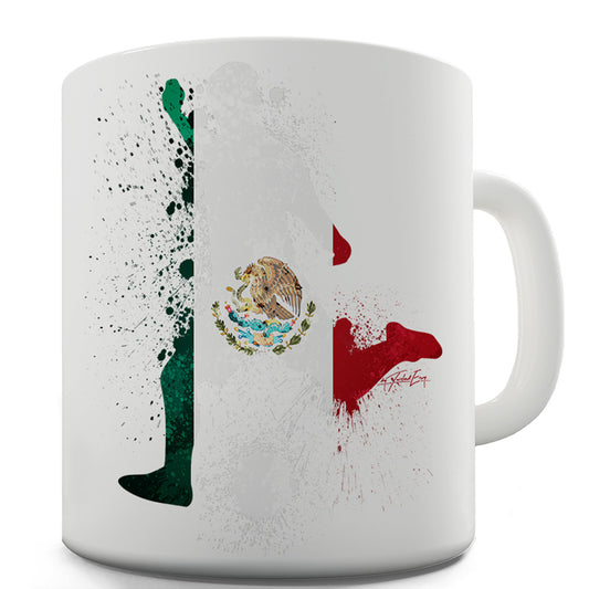 Football Soccer Silhouette Mexico Funny Mugs For Men Rude