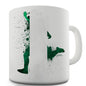 Football Soccer Silhouette Nigeria Mug - Unique Coffee Mug, Coffee Cup