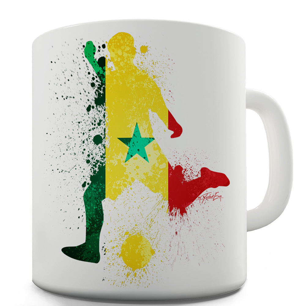 Football Soccer Silhouette Senegal Funny Mugs For Men Rude