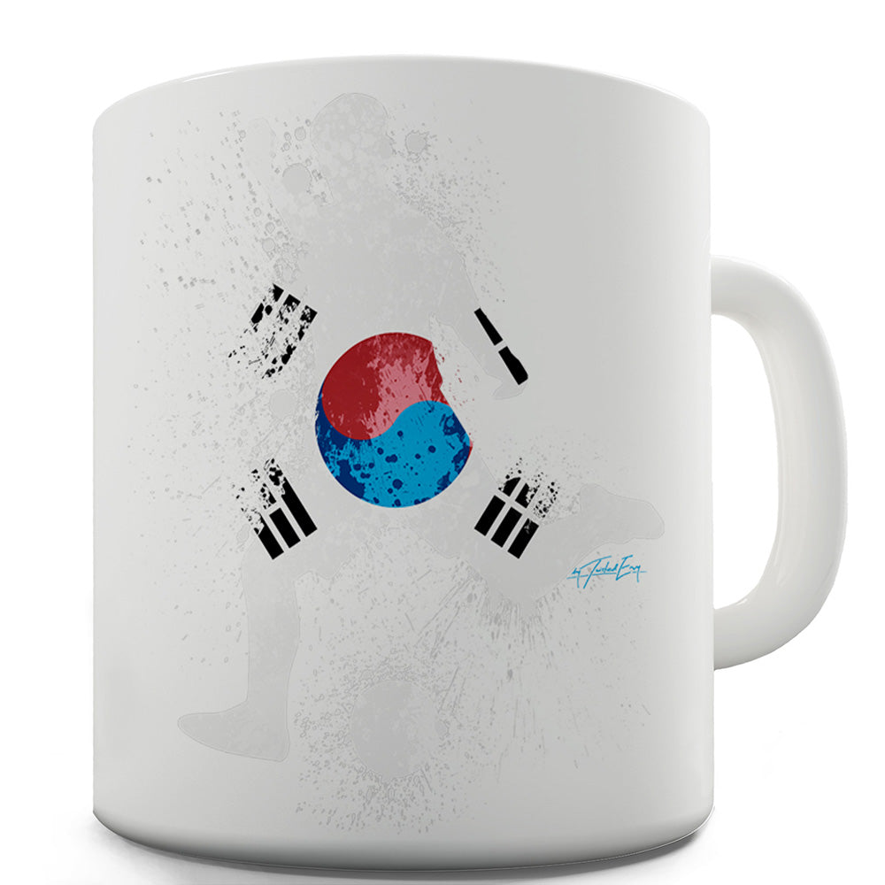 Football Soccer Silhouette South Korea Funny Mugs For Friends