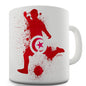 Football Soccer Silhouette Tunisia Funny Mugs For Women