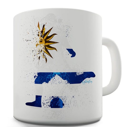 Football Soccer Silhouette Uruguay Funny Mugs For Women