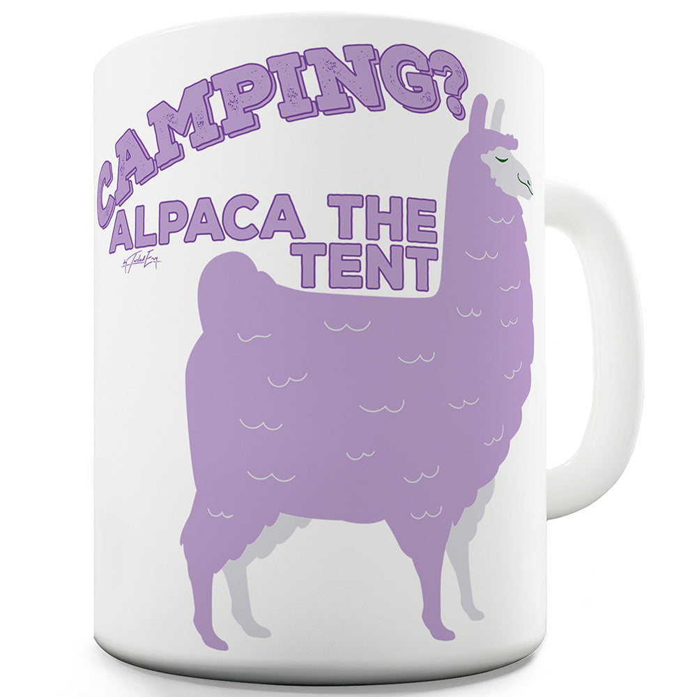 Alpaca The Tent Ceramic Novelty Mug