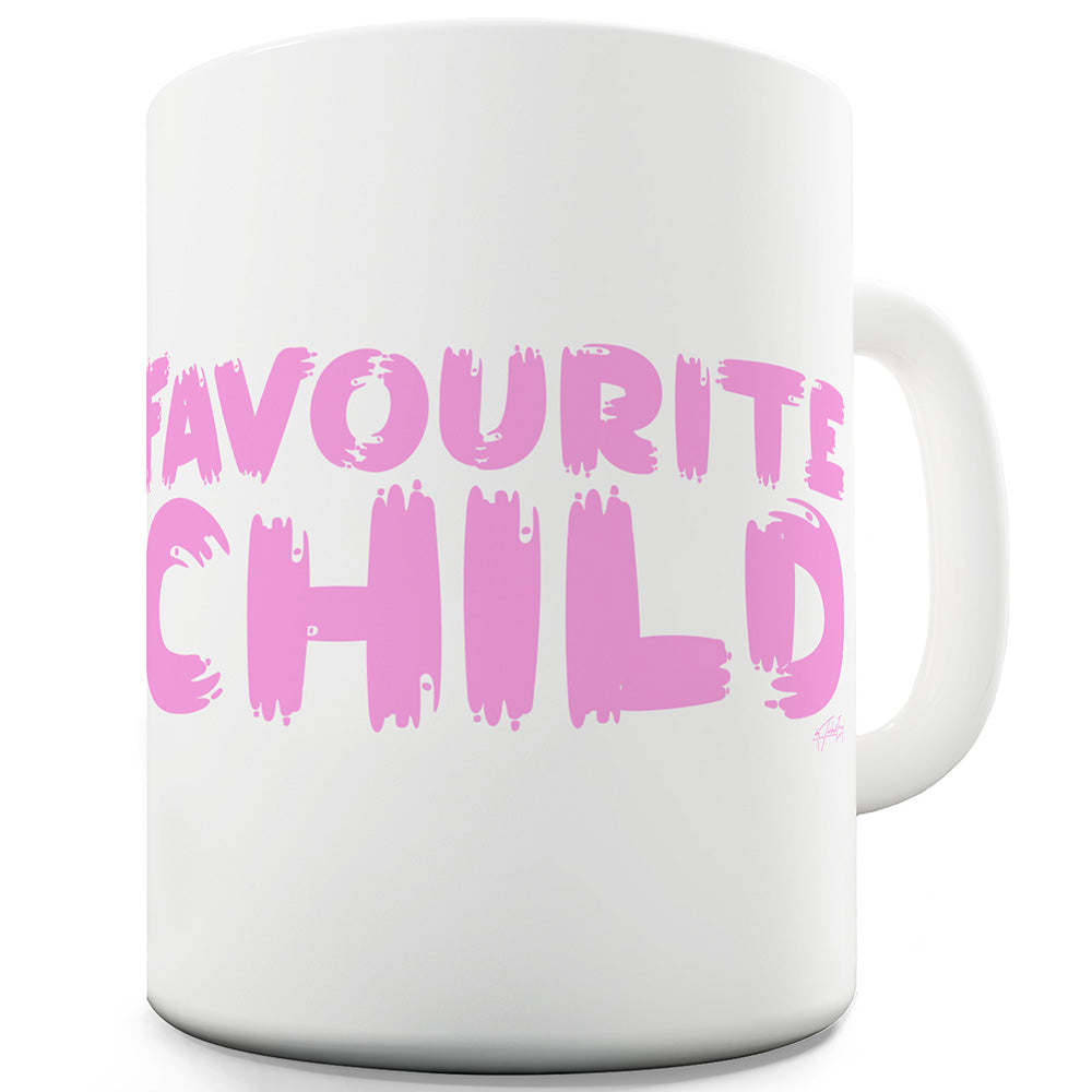 Favourite Child Pink Ceramic Tea Mug