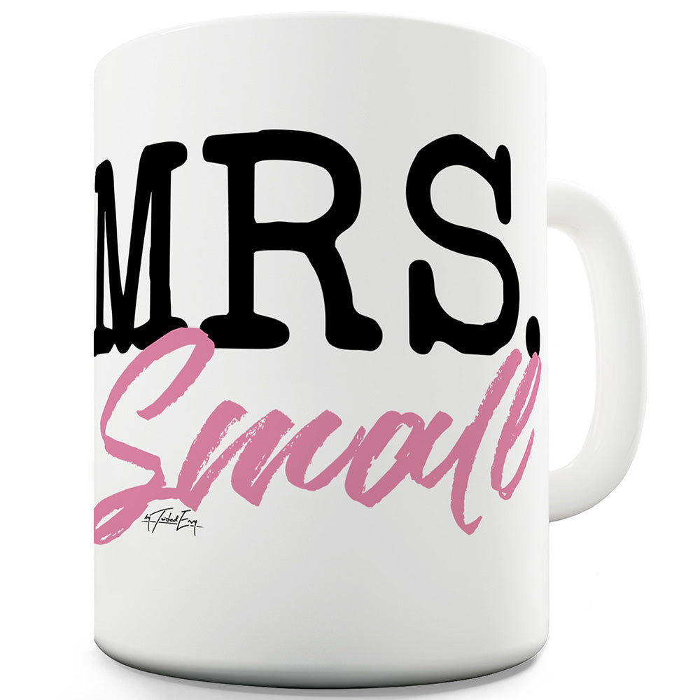 Mrs Personalised Surname Funny Novelty Mug Cup