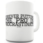 Putting The Pro In Procrastinate Funny Novelty Mug Cup