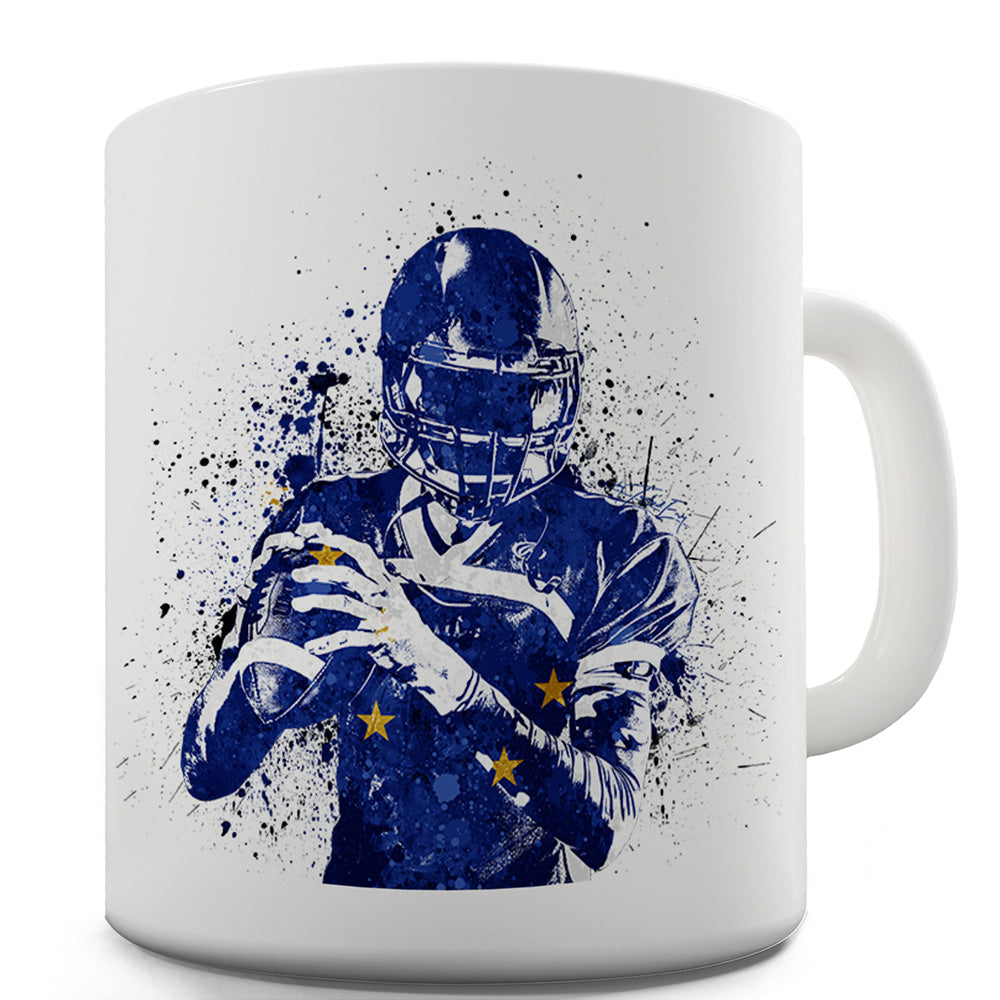 Alaska American Football Player Funny Mugs For Men