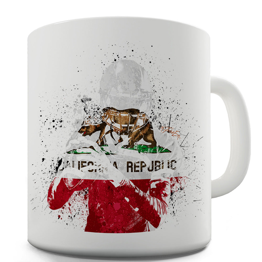 California American Football Player Funny Mug