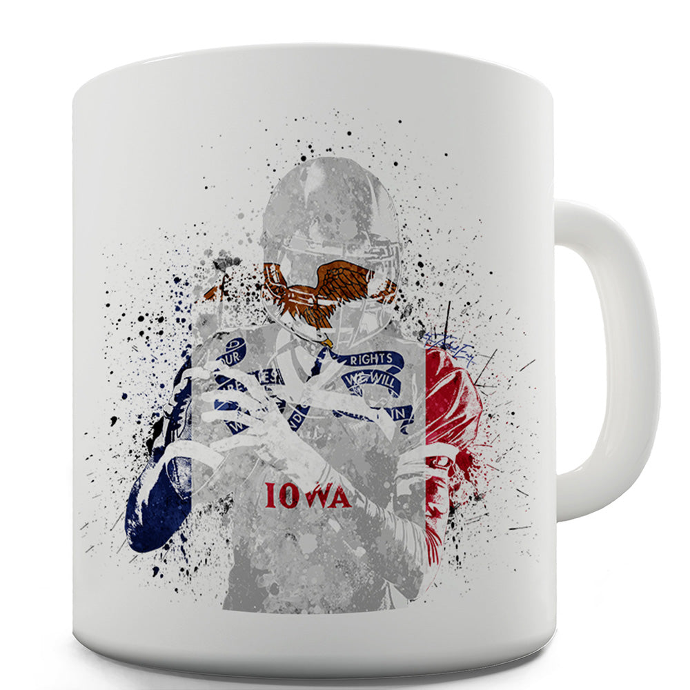 Iowa American Football Player Funny Mugs For Men Rude