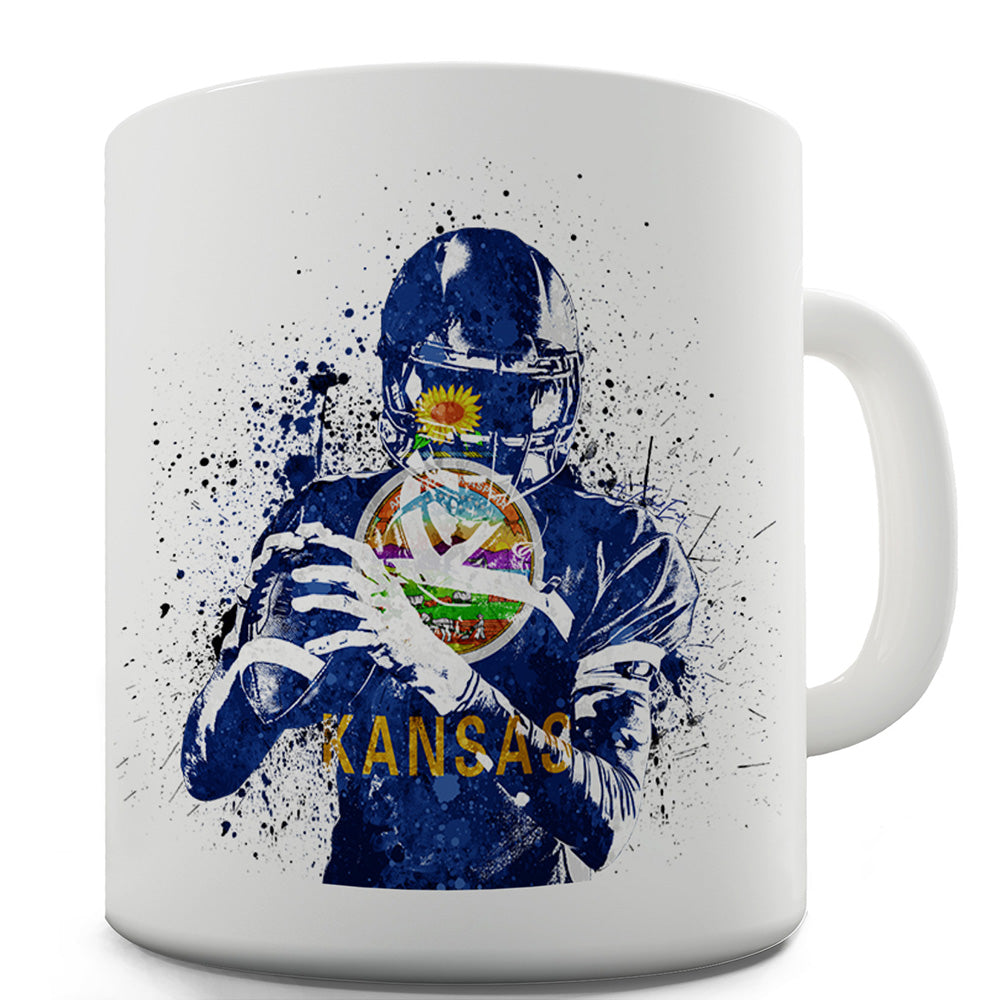 Kansas American Football Player Funny Mugs For Friends