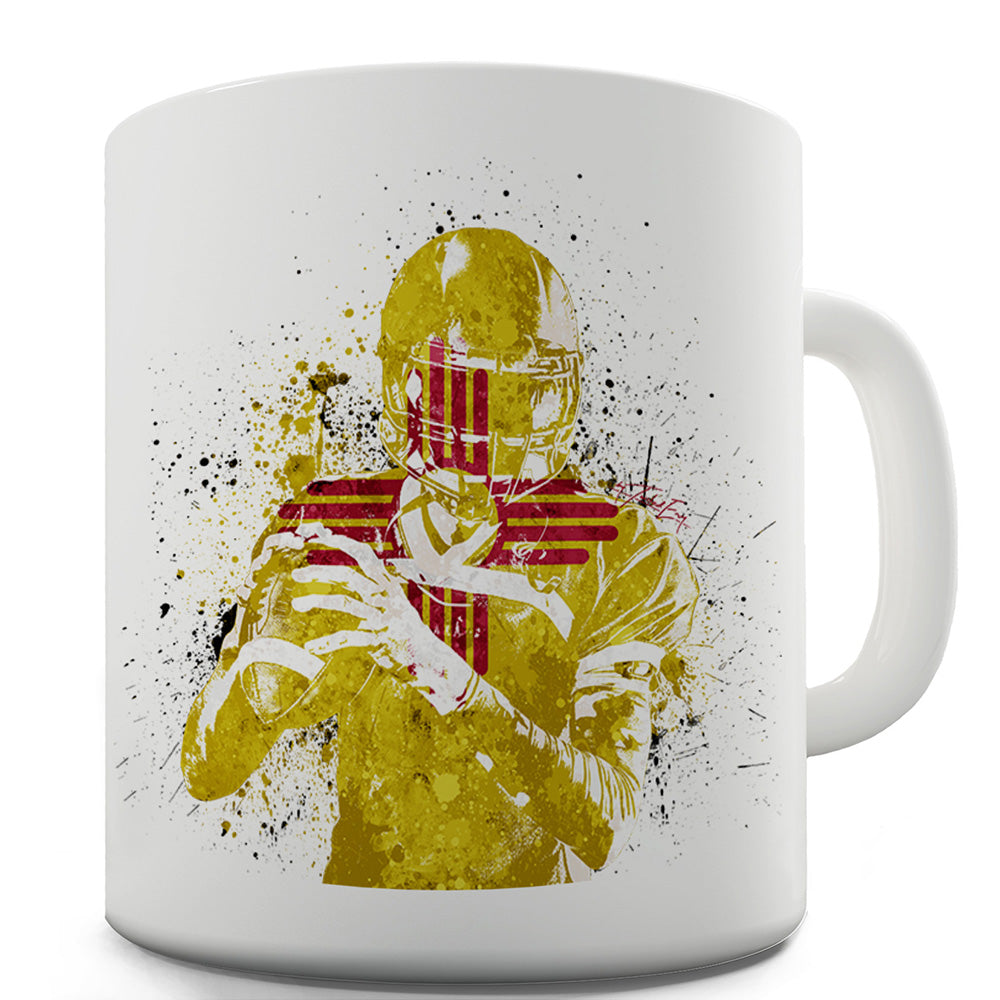 New Mexico American Football Player Ceramic Novelty Gift Mug