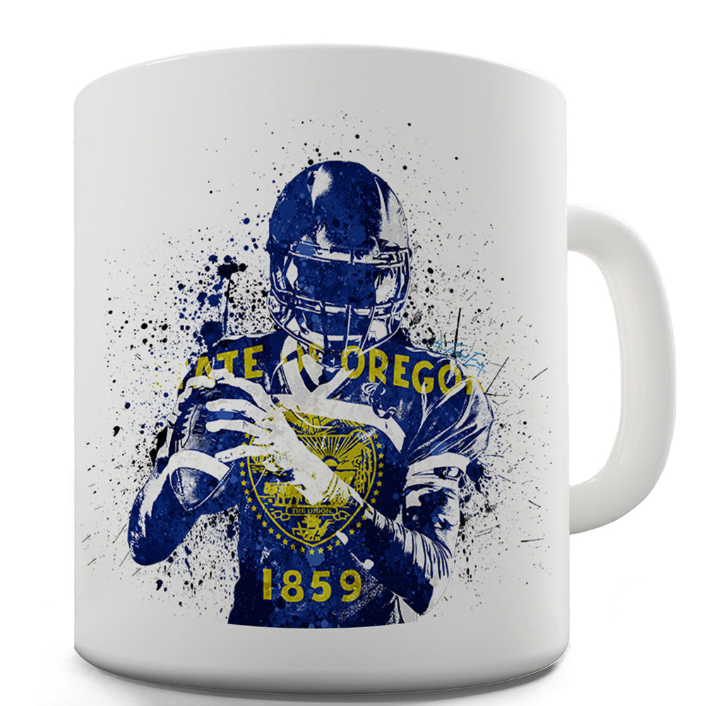 Oregon American Football Player Funny Mugs For Work