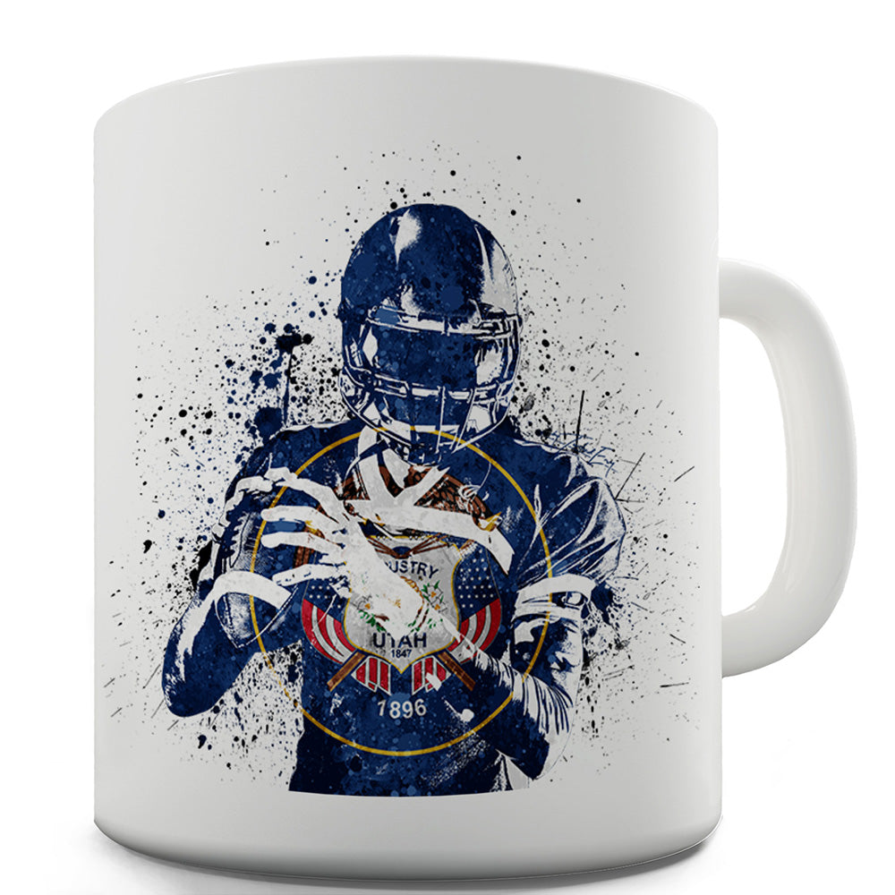 Utah American Football Player Funny Novelty Mug Cup