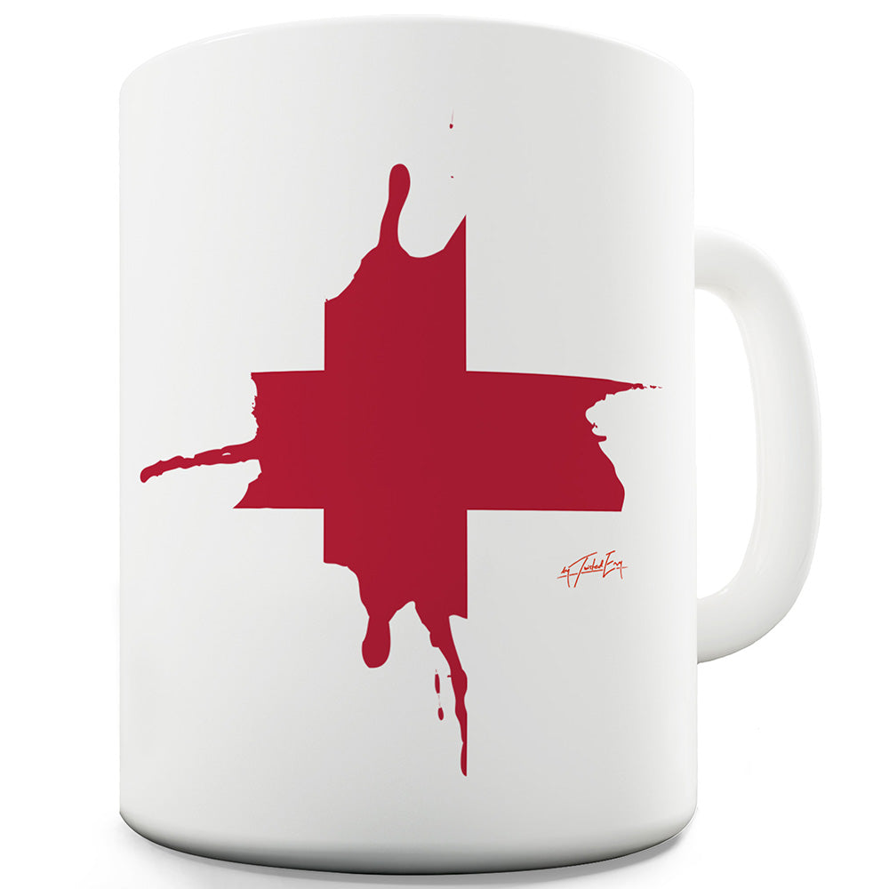 England Splat Ceramic Funny Mug