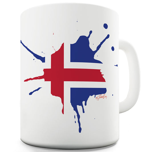 Iceland Splat Funny Mug