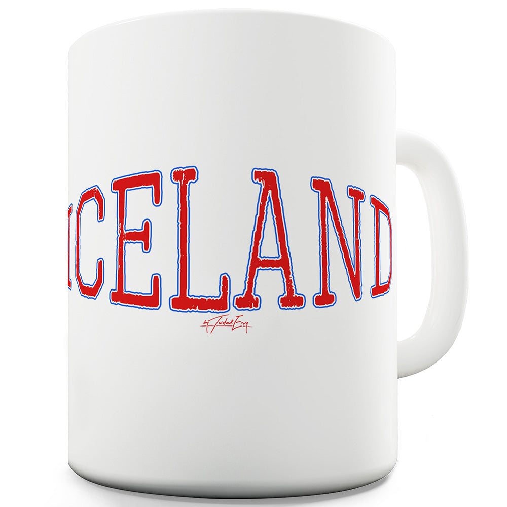 Iceland College Grunge Funny Mugs For Dad