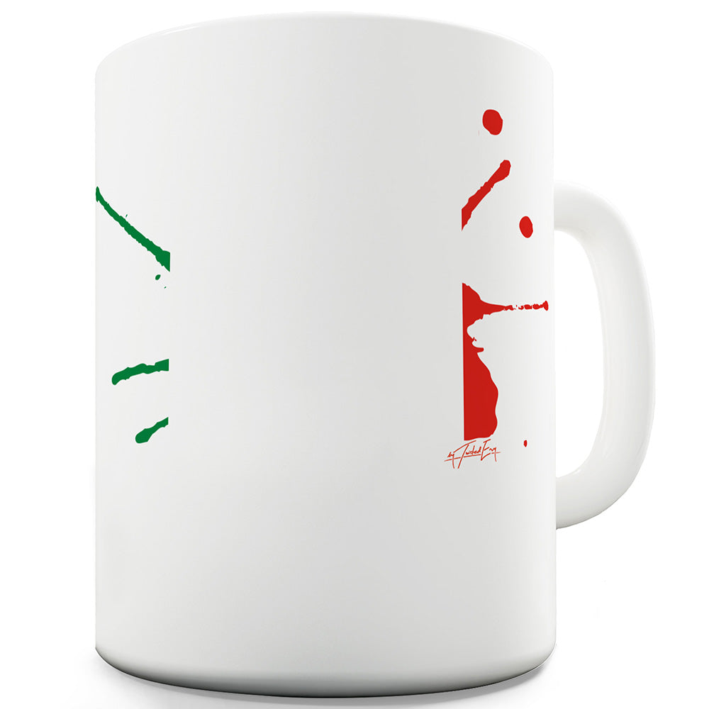 Italy Splat Ceramic Novelty Mug