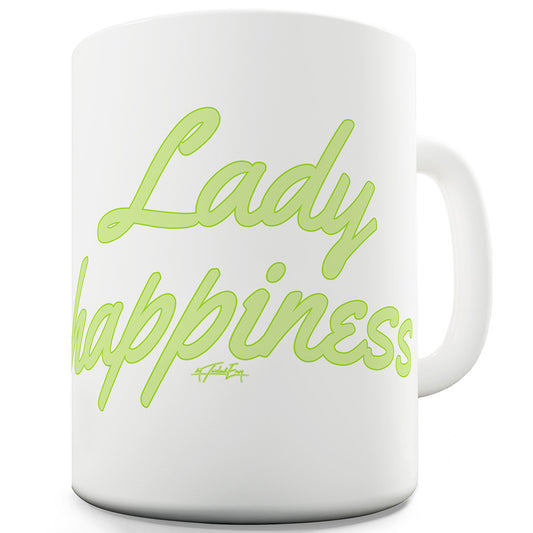 Lady Happiness Funny Office Secret Santa Mug